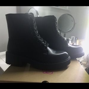 Women’s lace-up combat boots